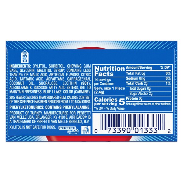 AirHeads Gum with Micro-Candies, 14 CT