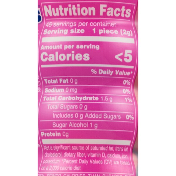 Mentos Sugarfree Gum Bubblefresh Cotton Candy, 45 ct