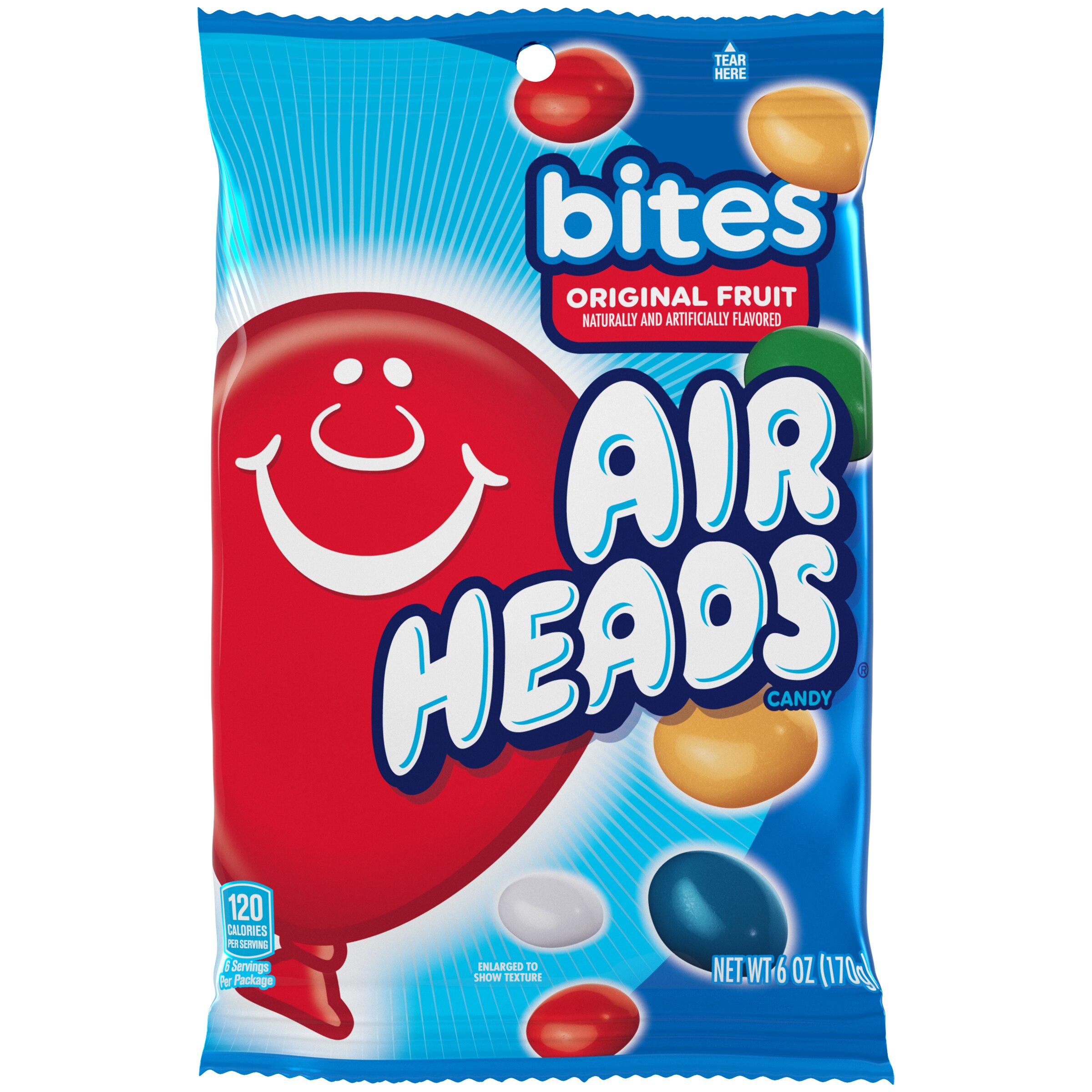 Air Heads Bites - Bolsa de dulces, Peg Fruit, 6 oz