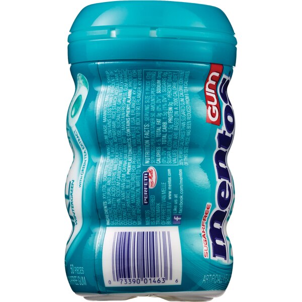 Mentos Pure Fresh SugarFree WinterGreen Gum, 50 ct