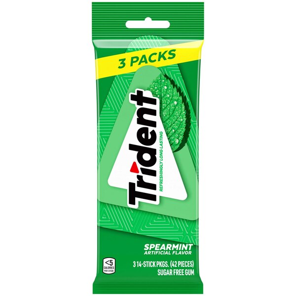 Trident, Spearmint, Multipack, 2.8 oz