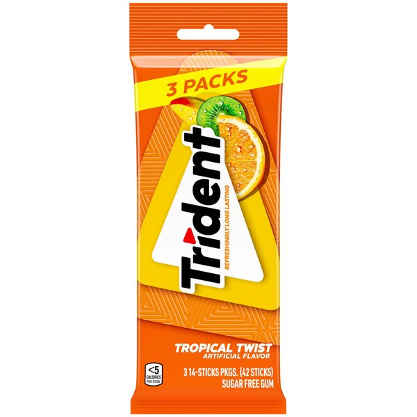 Trident, Tropical Multipack, 2.8 oz