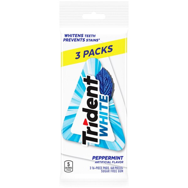Trident, Always White Peppermint, Multipack, 2.38 oz
