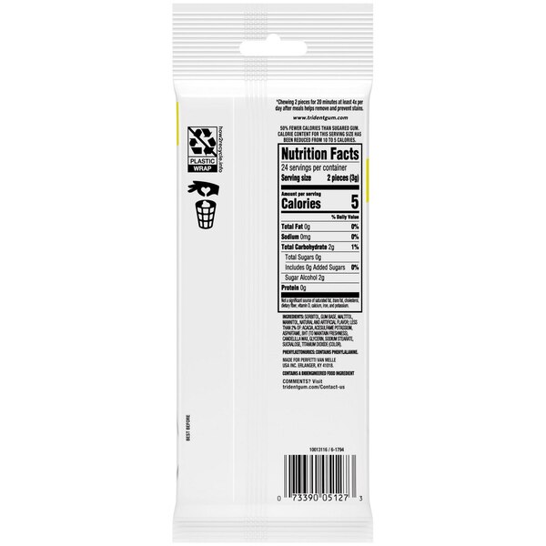 Trident, Always White Peppermint, Multipack, 2.38 oz