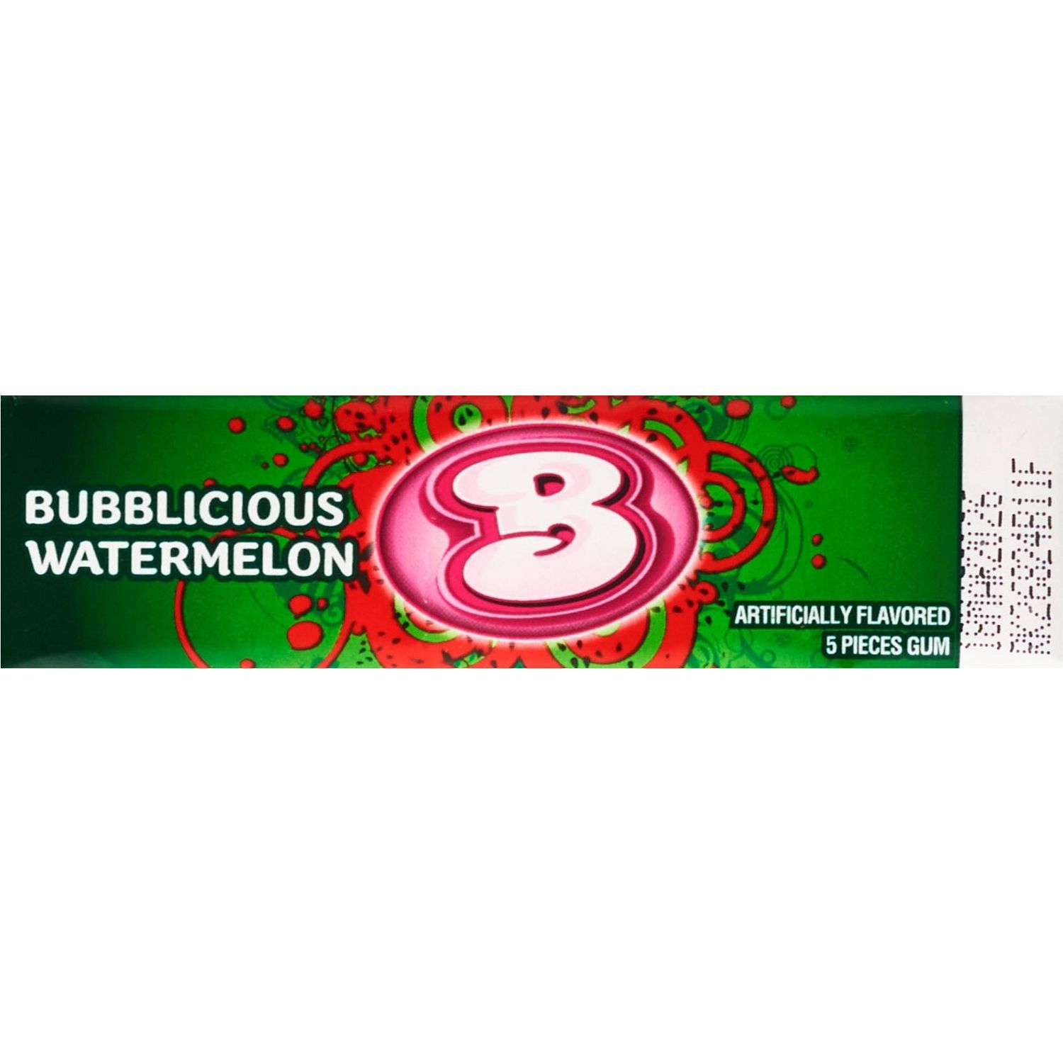 Bubblicious, Watermelon Singles 5 ct, 1.37 oz