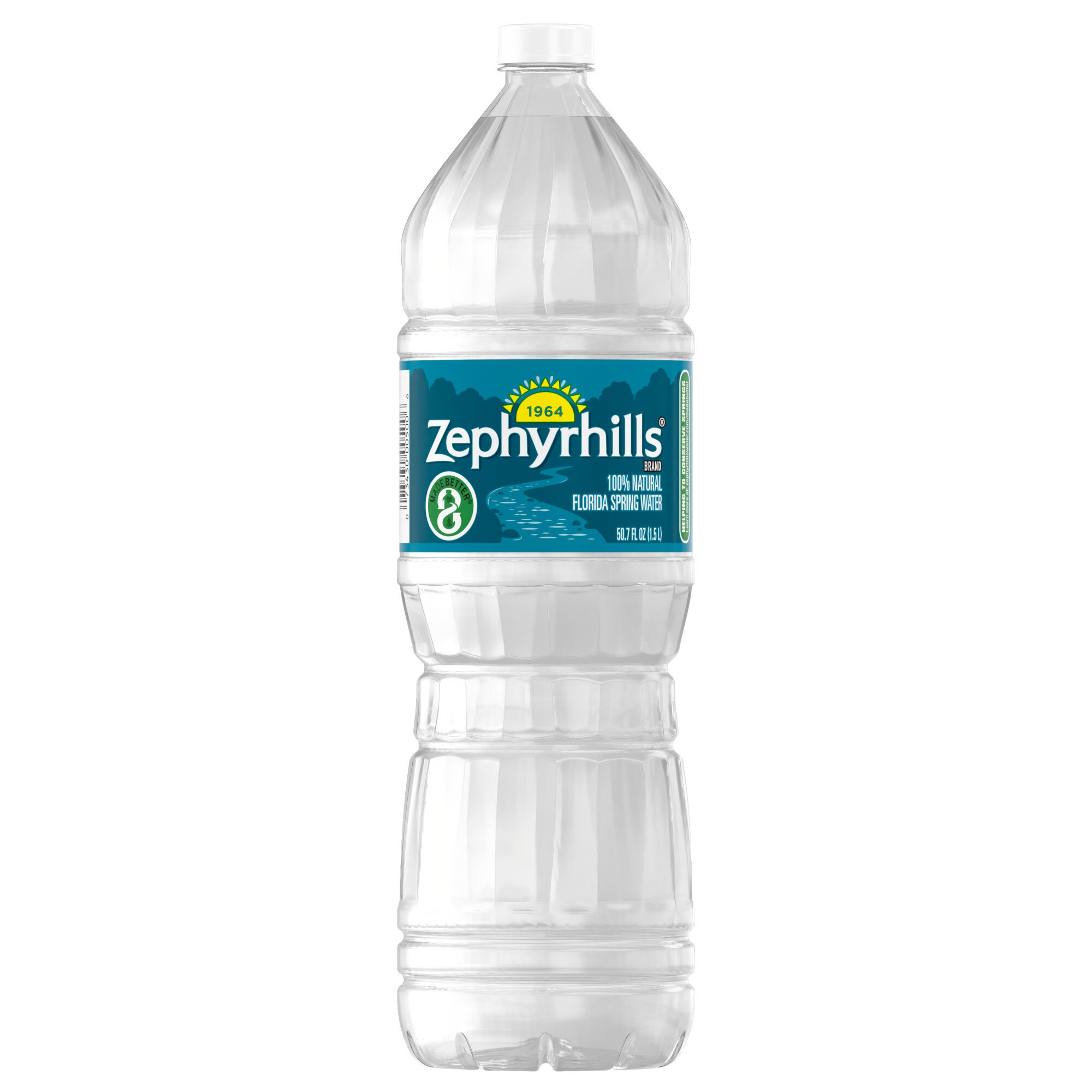 Zephyrhills 100% Natural Spring Water Plastic Bottle, 50.7 OZ