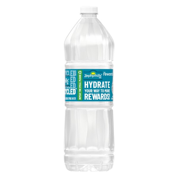 Zephyrhills Brand 100% Natural Spring Water, 1 L
