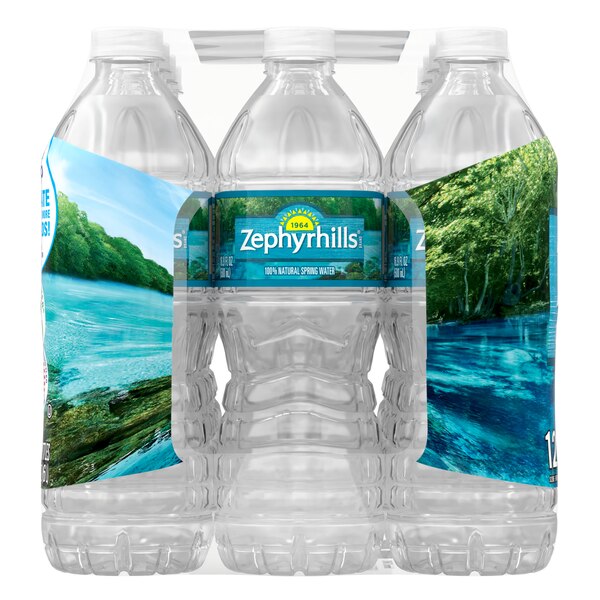Zephyrhills Brand 100% Natural Spring Water, 12 ct, 16.9 oz