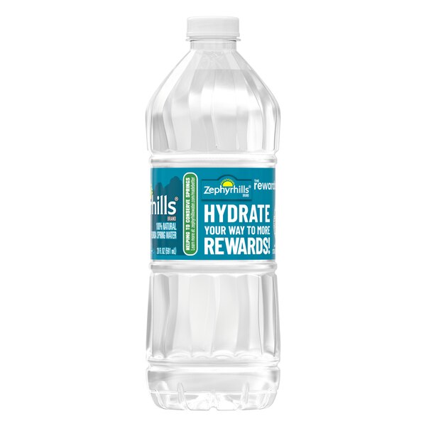 Zephyrhills 100% Natural Spring Water Plastic Bottle 20 OZ