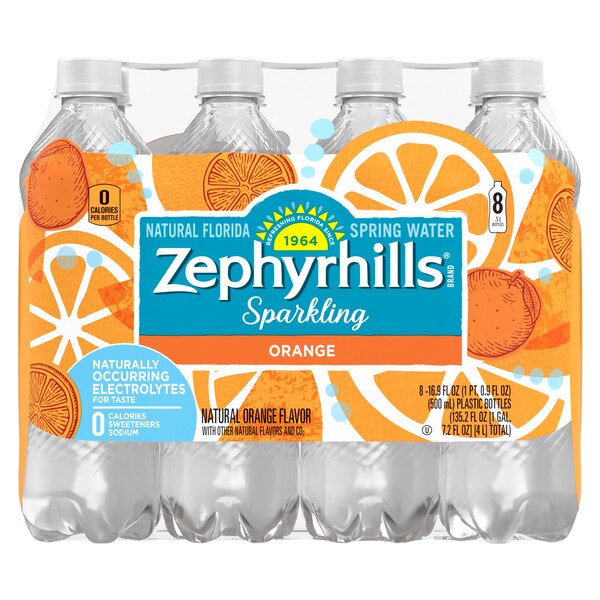 Zephyrhills Sparkling Water, 16.9 oz. Bottles (8 Count)