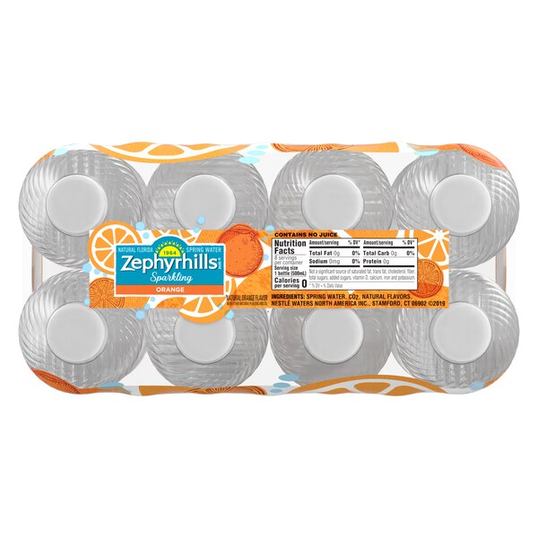 Zephyrhills Sparkling Water, 16.9 oz. Bottles (8 Count)