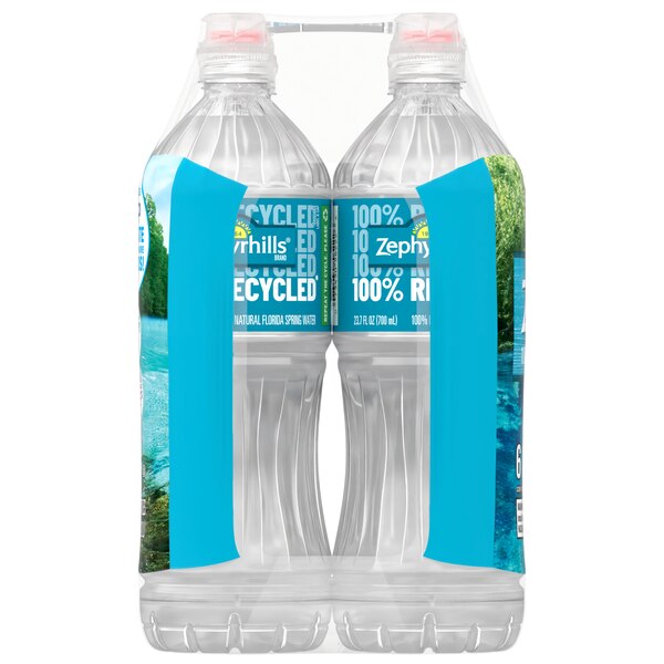 Zephyrhills Brand 100% Natural Spring Water, Sport Cap Bottles, 6 ct, 23.7 oz