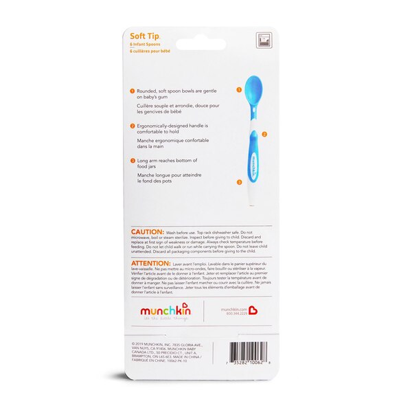 Munchkin Soft-Tip Infant Spoons - 6pk