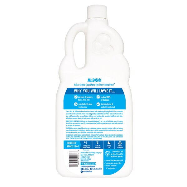 Mr. Bubble Extra Gentle Dye & Fragrance Free Bubble Bath