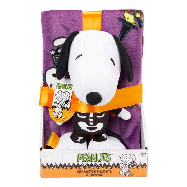 Peanuts Spooky Snoopy Pillow & Throw Blanket Set
