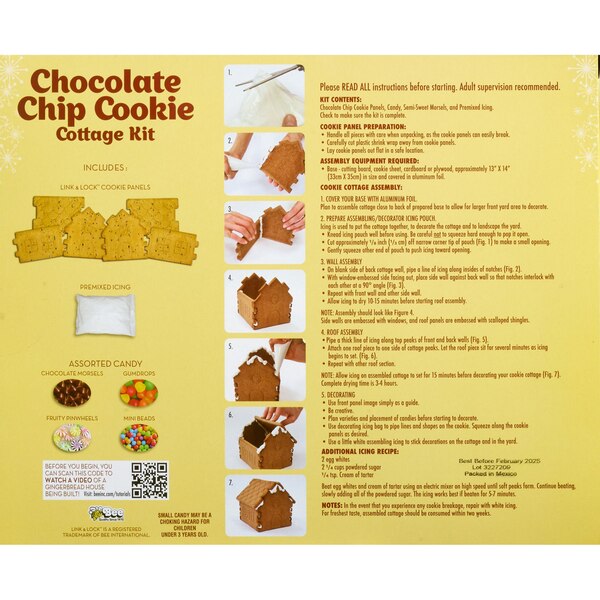 Bee Toll House Chocolate Chip Cookie Cottage, 1 ct, 26 oz