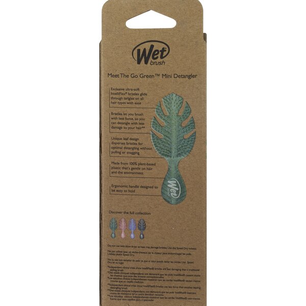 Wet Brush Mini Go Green Detangling Brush, Assorted Colors