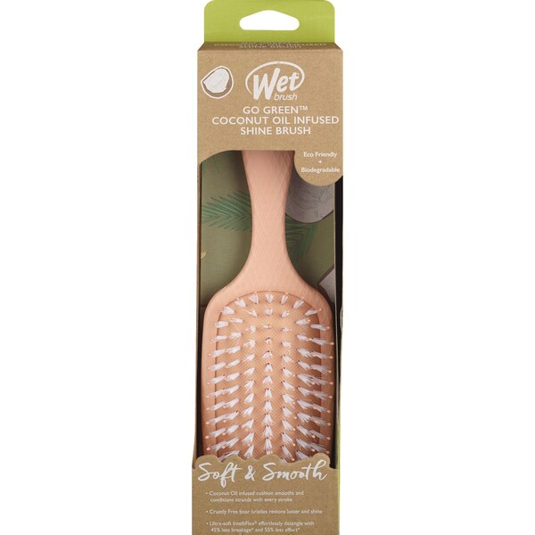 Wet Brush Go Green Tea Tree Oil Infused Shine Detangling Brush, Assorted Colors
