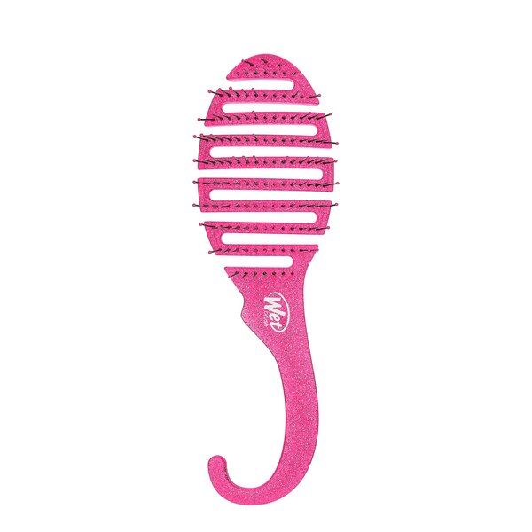 Wet Brush Shower Detangling Brush, Pink Glitter 