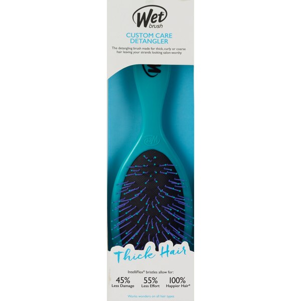 Wet Brush Custom Care Detangling Brush for Thick Hair, Assorted Colors