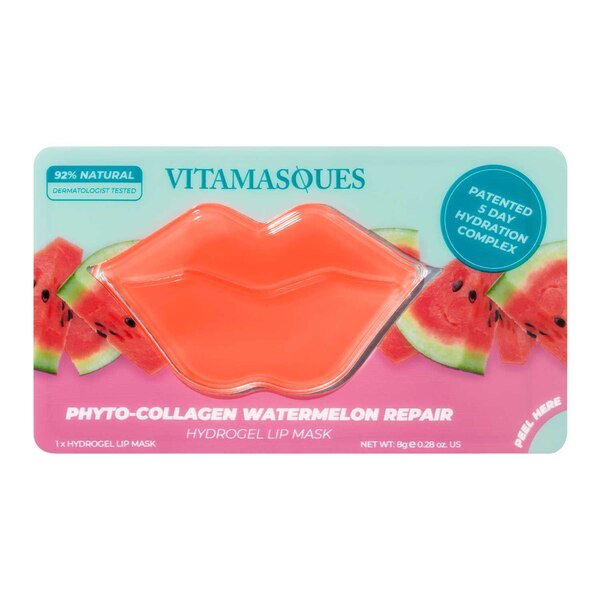 Vitamasques Phyto-Collagen Watermelon Repair Hydrogel Lip Mask