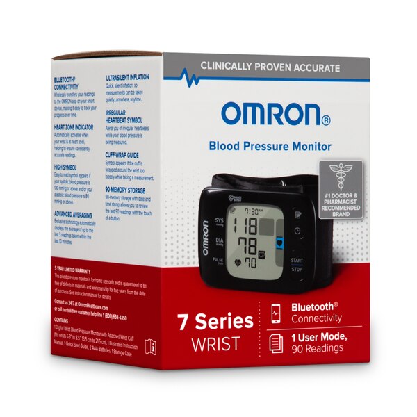 Omron 7 Series Wireless Wrist Blood Pressure Monitor