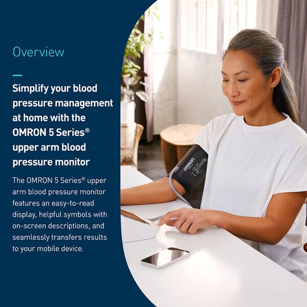 Omron 5 Series Wireless Upper Arm Blood Pressure Monitor 7255