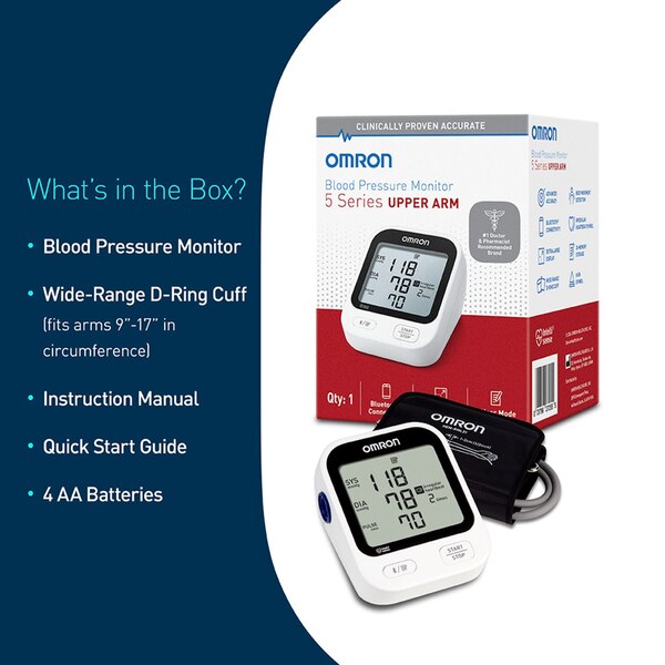 Omron 5 Series Wireless Upper Arm Blood Pressure Monitor 7255