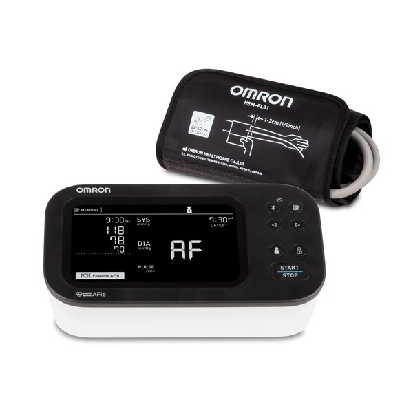 Omron 10 Series Wireless Upper Arm Blood Pressure Monitor w/ Side-by-Side LCD Comparison