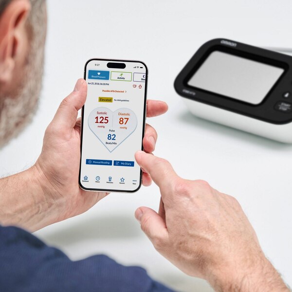 Omron 7 Series Wireless Upper Arm Blood Pressure Monitor w/ Side-by-Side LCD Comparison