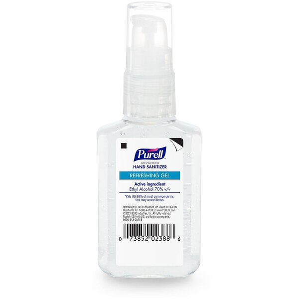 Purell Advanced Refreshing Hand Sanitizer Gel, 2 OZ