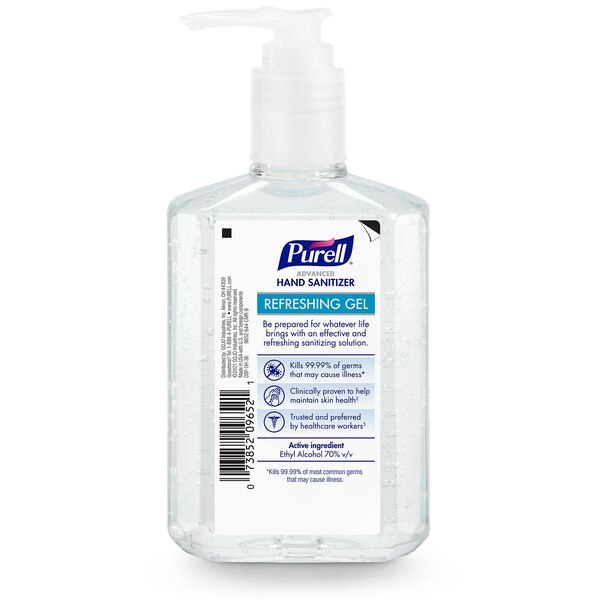 PURELL Advanced Hand Sanitizer Refreshing Gel, 8 fl oz Pump Bottle