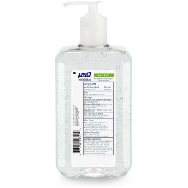 Purell Naturals Gel Hand Sanitizer, 24 OZ