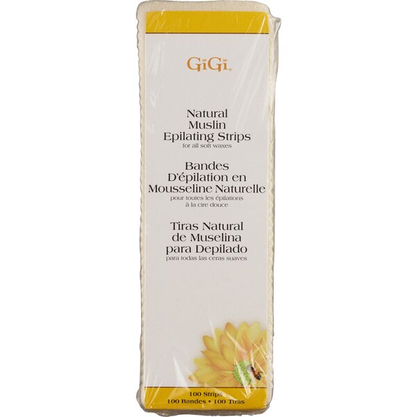Gigi Muslin Strips, Natural, 100 CT