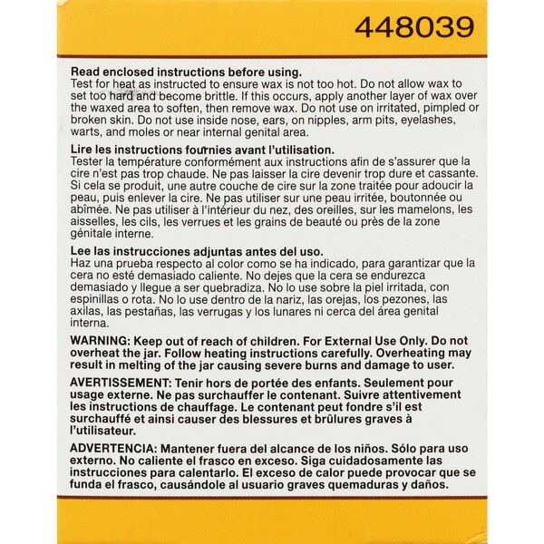 Gigi Microwave Tweezeless Facial Hair Wax, 1 OZ