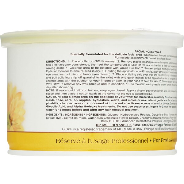 GiGi Facial Honee Soothing Wax, 14 OZ