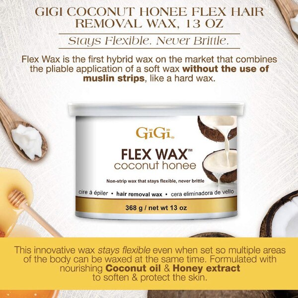 GiGi Coconut Honee Flex Wax, 13 OZ