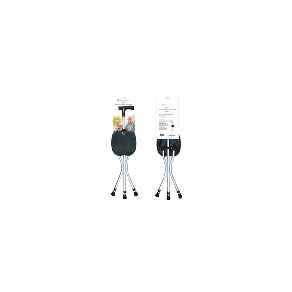 V6CO Heavy Duty 5 in 1 Multi Function Seated Cane with Adjustable Height Walking Stick