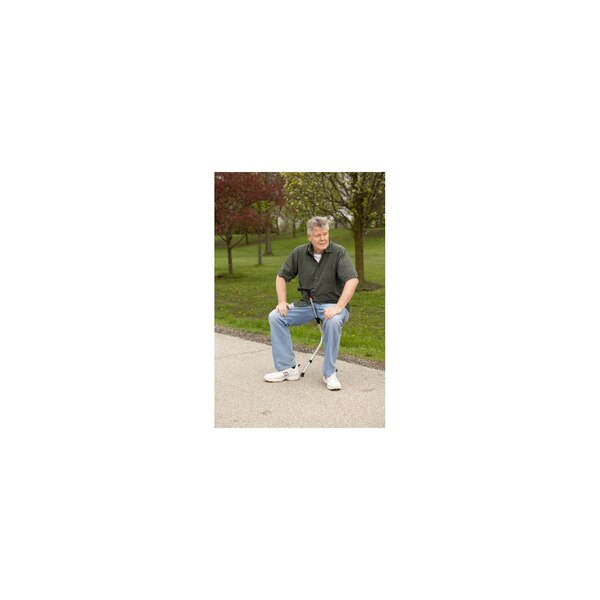 V6CO Heavy Duty 5 in 1 Multi Function Seated Cane with Adjustable Height Walking Stick