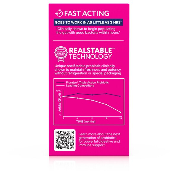 Florajen Triple Action Probiotic, 30 CT
