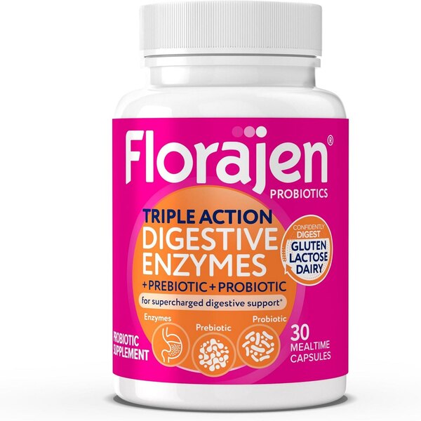 Florajen Triple Action Digestive Enzymes, 30 CT