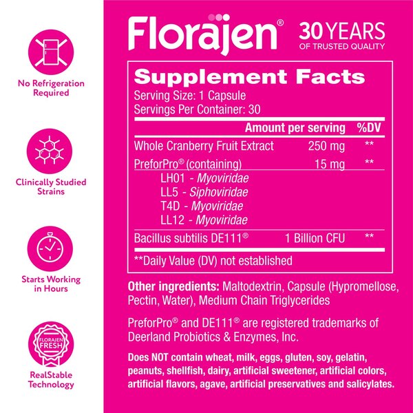 Florajen Triple Action Womens, 30 CT