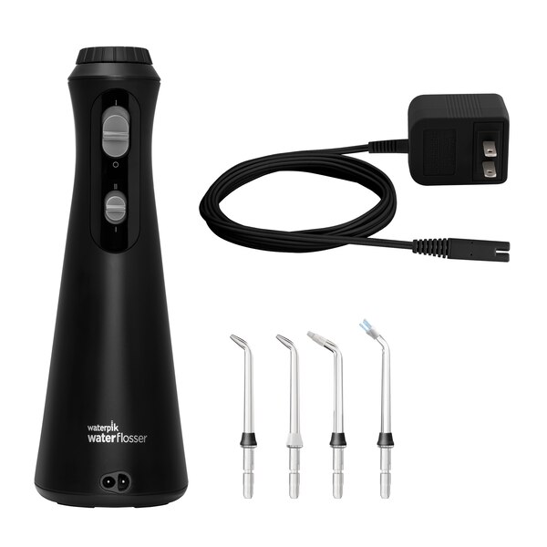 Waterpik Cordless Plus Rechargeable Water Flosser, WP-462, Black