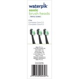 Waterpik Replacement Triple Sonic Brush Heads - Black STRB-3WB, thumbnail image
