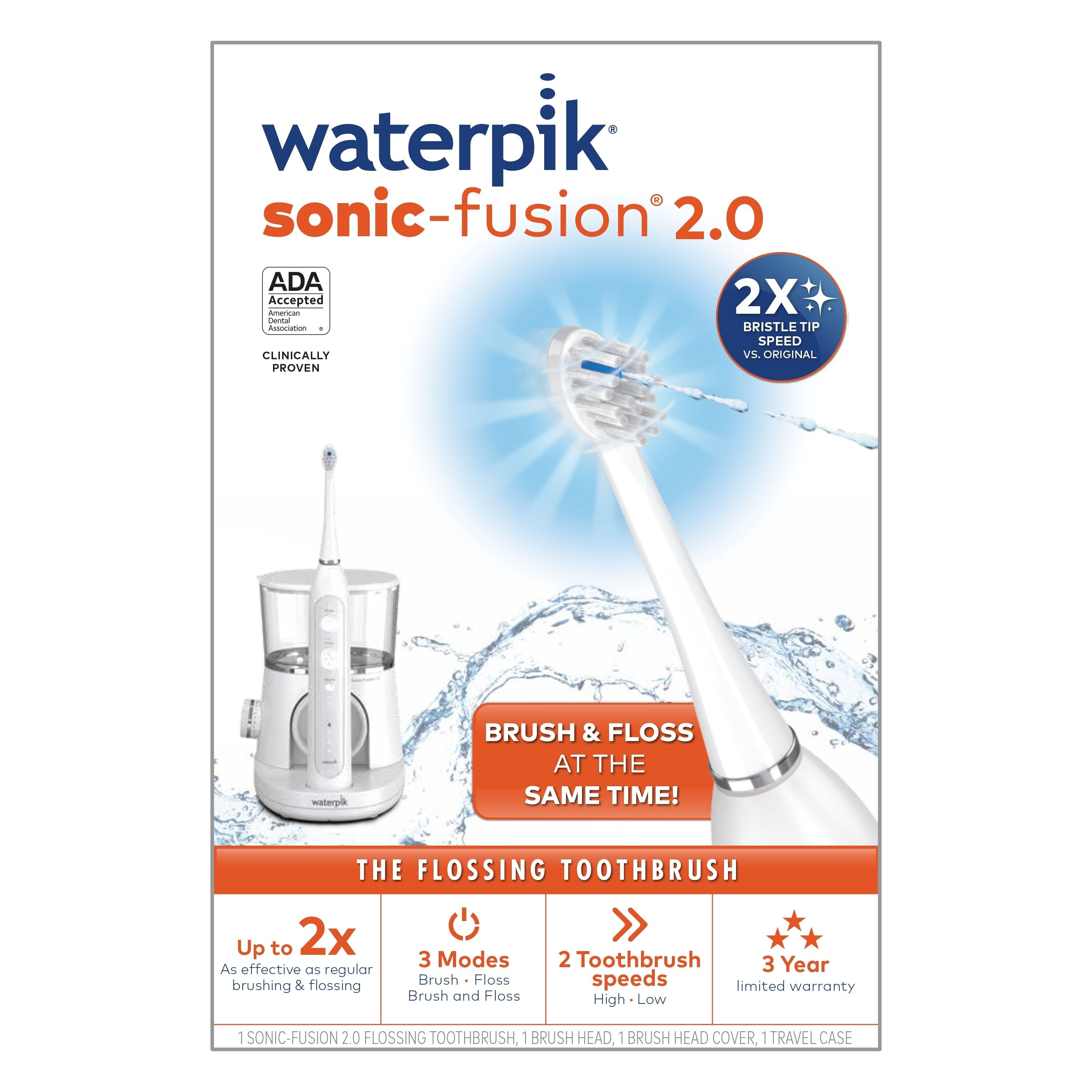 Customer Reviews Waterpik Sonic Fusion 2.0 Flossing Toothbrush White SF 03 CVS Pharmacy