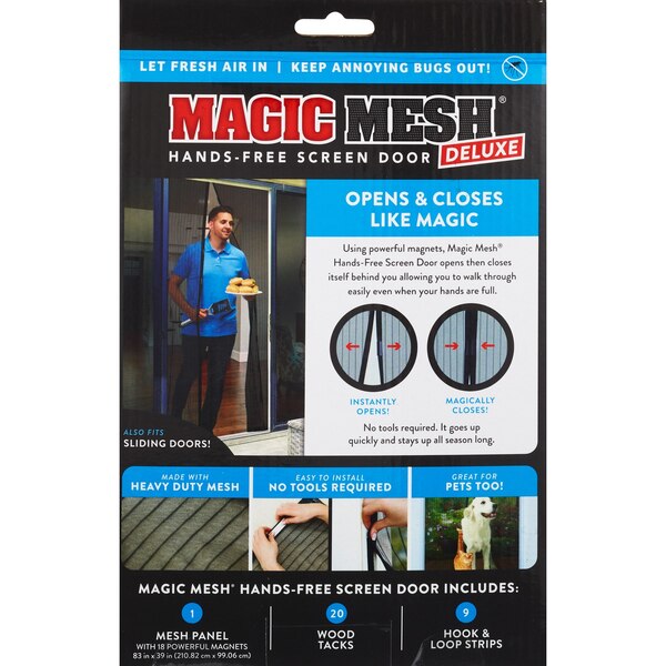 Magic Mesh Hands-Free Screen Door