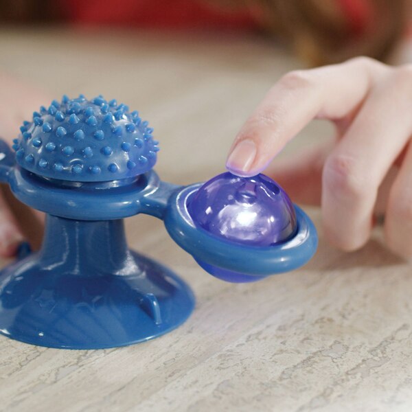 Pets Know Best Purrfect Spinner 2-in-1 Toy & Grooming Brush