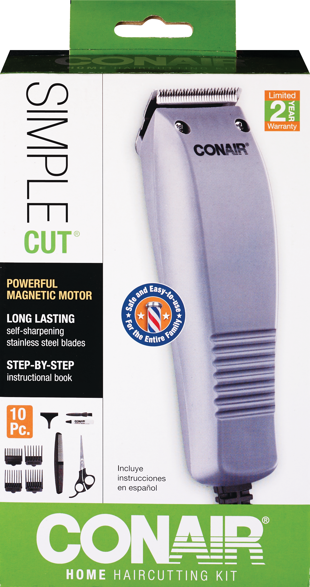 Conair - Kit económico de 10 piezas para cortar el cabello