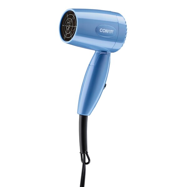 Conair 1600W Lightweight Compact Hair Dryer, Blue