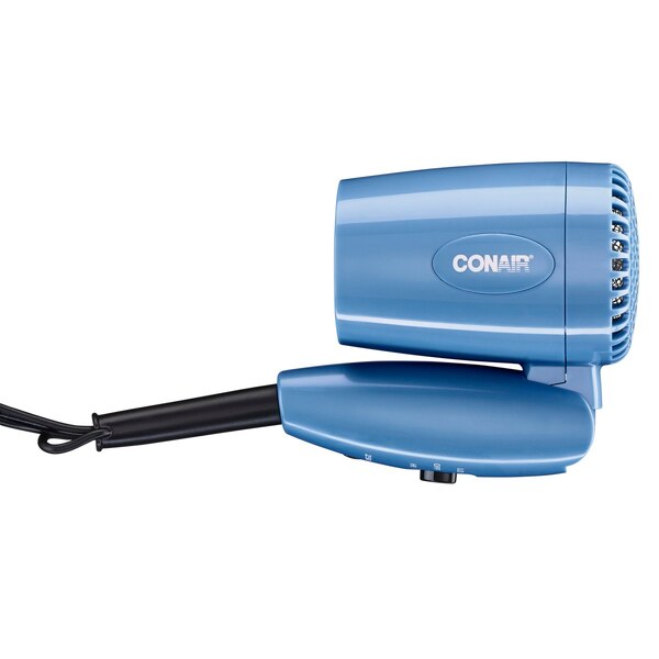 Conair 1600W Lightweight Compact Hair Dryer, Blue